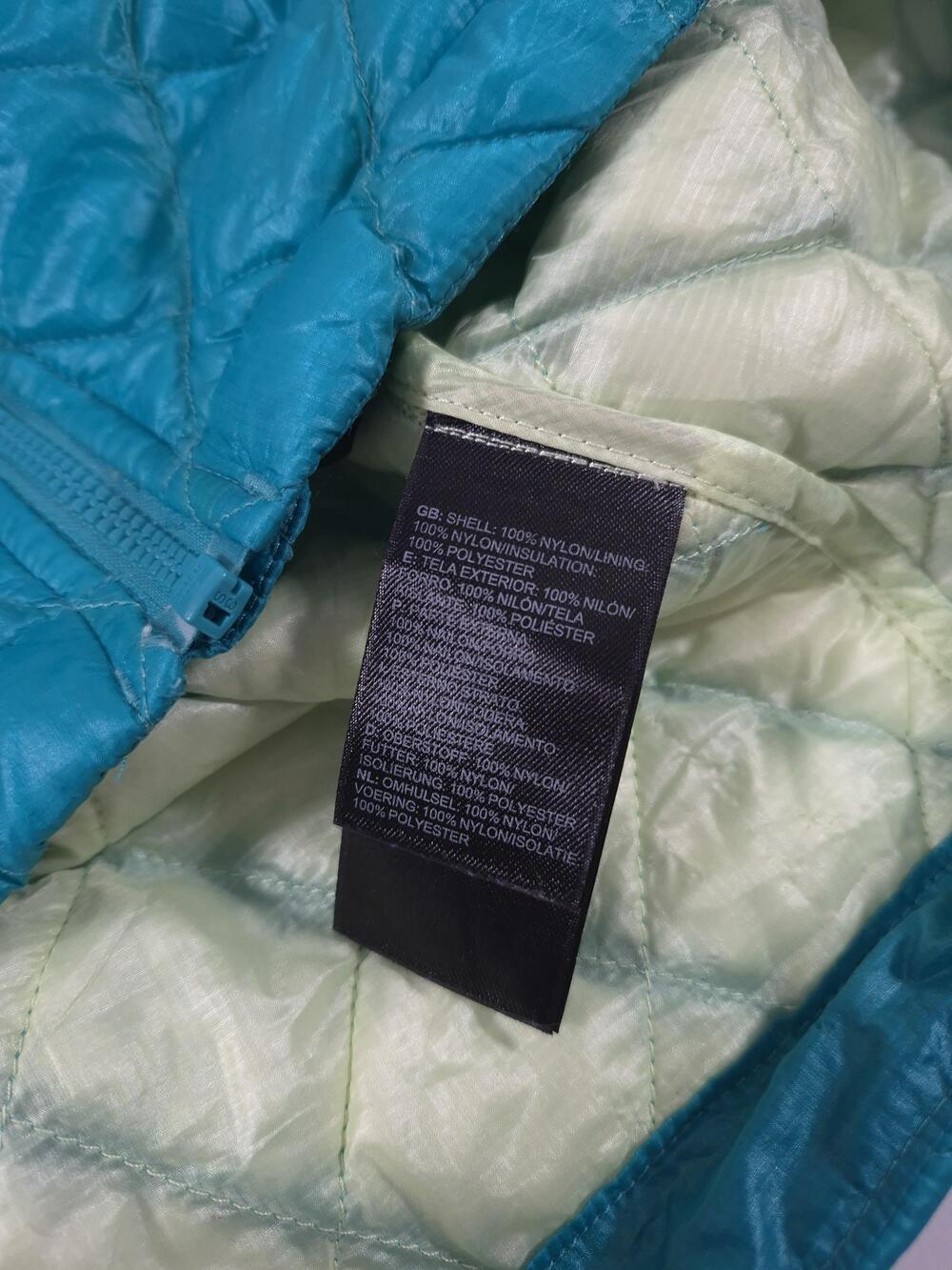 The North Face Jacket Womens Large Blue ThermoBall Quilted Puffer Insulated Zip - Picture 4 of 11